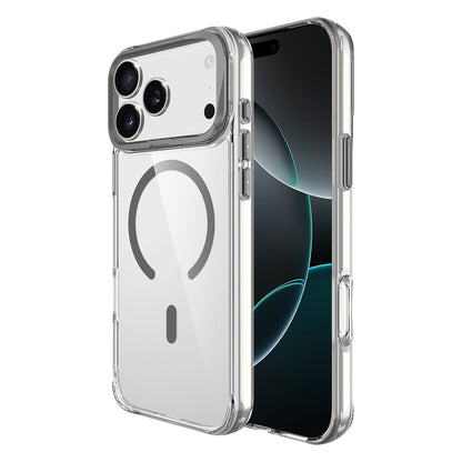 iPhone 17 Pro Max Kılıf M-safe Şarj Özellikli Airbagli Kamera Standlı Zore Azor Kılıf