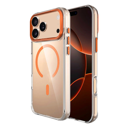 iPhone 17 Pro Max Kılıf M-safe Şarj Özellikli Airbagli Kamera Standlı Zore Azor Kılıf