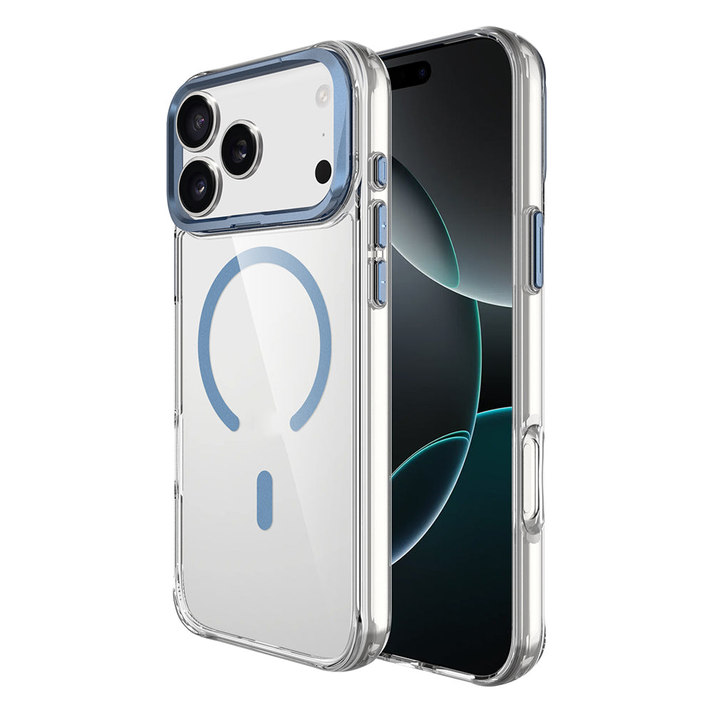 iPhone 17 Pro Max Kılıf M-safe Şarj Özellikli Airbagli Kamera Standlı Zore Azor Kılıf