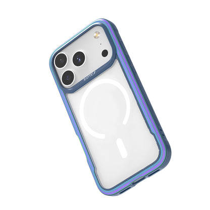 iPhone 17 Pro Max Kılıf M-safe Şarj Özellikli Airbagli Raptic Shield Serisi Şeffaf Arka Yüzey Kılıf