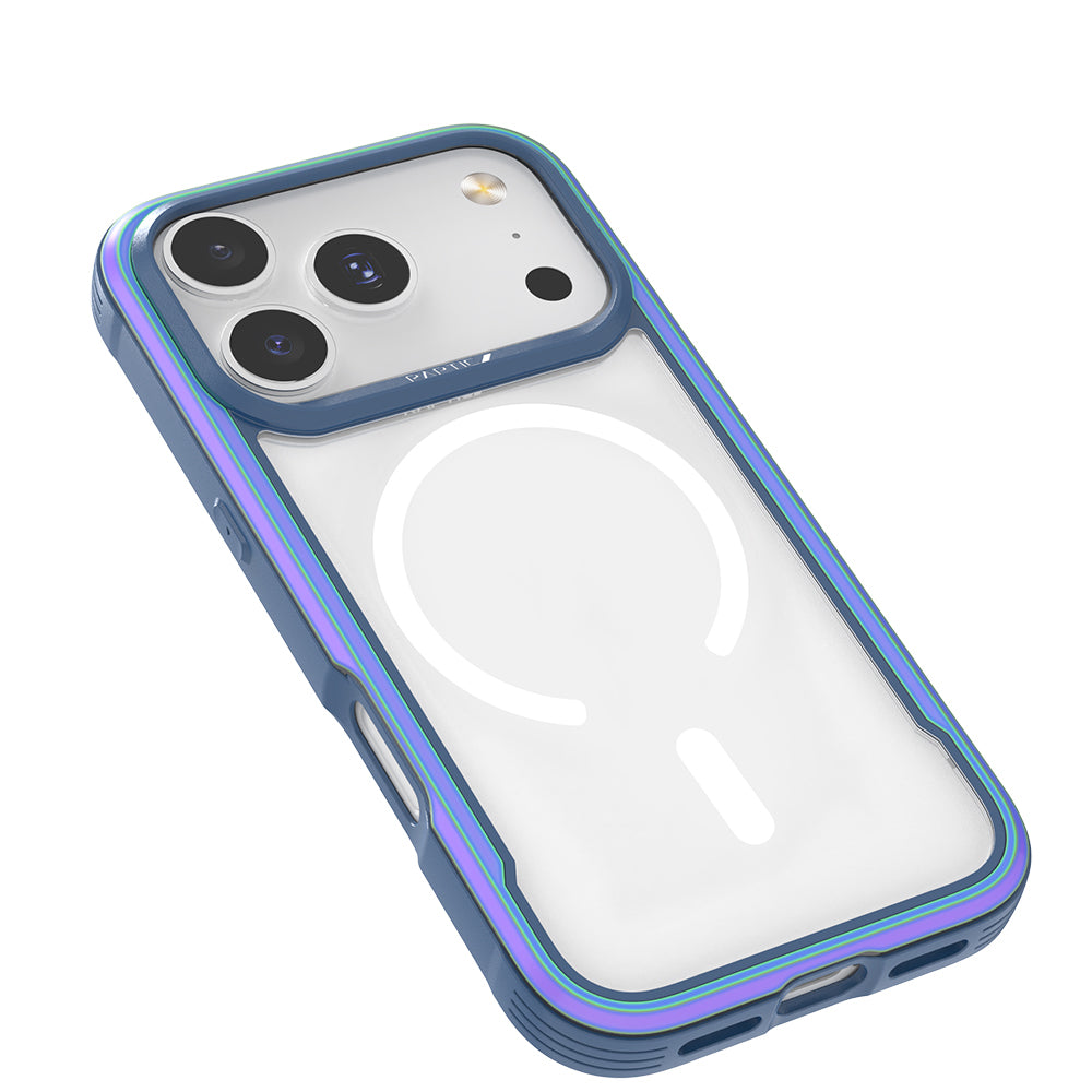 iPhone 17 Pro Max Kılıf M-safe Şarj Özellikli Airbagli Raptic Shield Serisi Şeffaf Arka Yüzey Kılıf