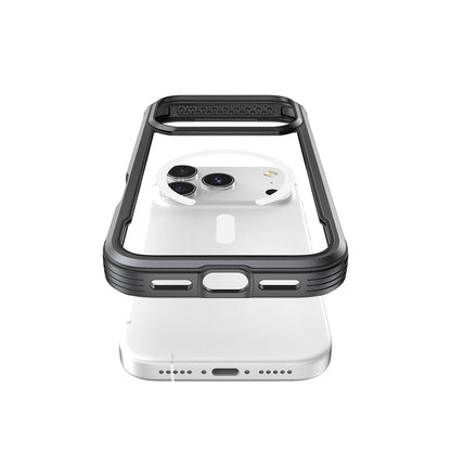 iPhone 17 Pro Max Kılıf M-safe Şarj Özellikli Airbagli Raptic Shield Serisi Şeffaf Arka Yüzey Kılıf