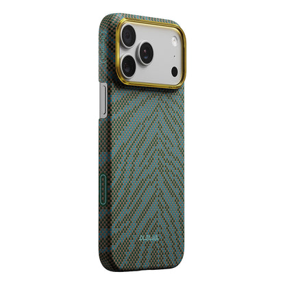 iPhone 17 Pro Max Kılıf M-safe Şarj Özellikli Aramid Fiber Pitaka Breath of Veins Serisi Kılıf