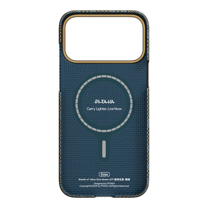 iPhone 17 Pro Max Kılıf M-safe Şarj Özellikli Aramid Fiber Pitaka Breath of Veins Serisi Kılıf
