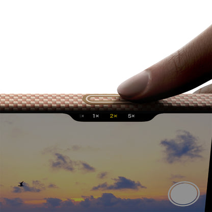 iPhone 17 Pro Max Kılıf M-safe Şarj Özellikli Aramid Fiber Pitaka Glints of Gold Ultra Slim Serisi Kılıf