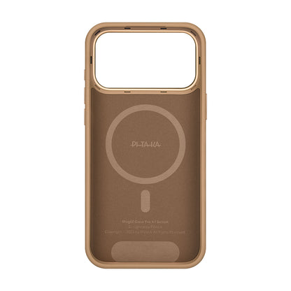 iPhone 17 Pro Max Kılıf M-safe Şarj Özellikli Aramid Fiber Pitaka Military-Grade Sunset-Moonrise Serisi Sunset Kılıf