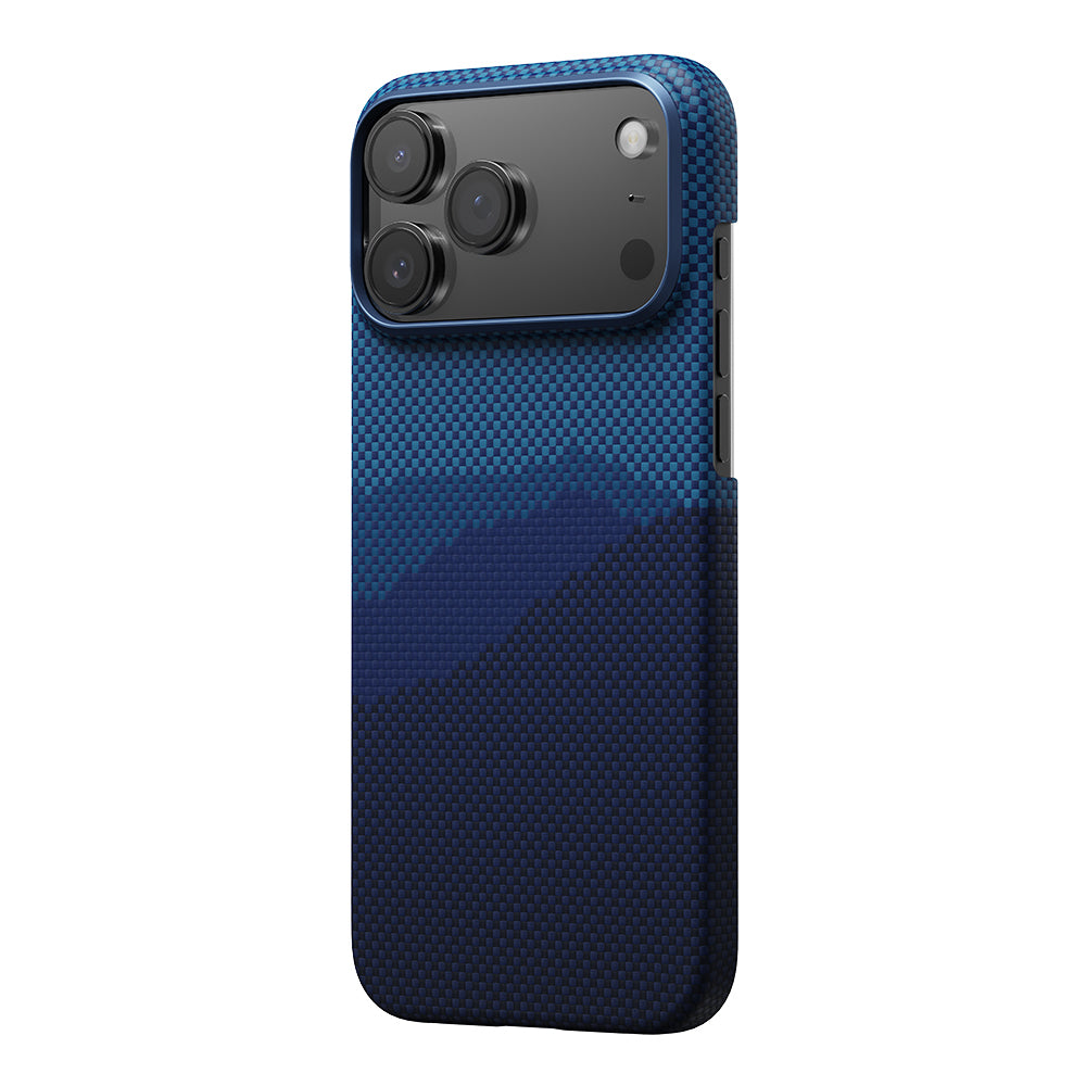 iPhone 17 Pro Max Kılıf M-safe Şarj Özellikli Aramid Fiber Pitaka Tactile Woven Starpeak Serisi Over The Horizon Kılıf