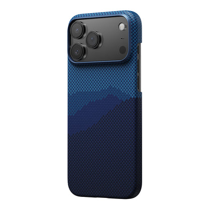 iPhone 17 Pro Max Kılıf M-safe Şarj Özellikli Aramid Fiber Pitaka Tactile Woven Starpeak Serisi Over The Horizon Kılıf