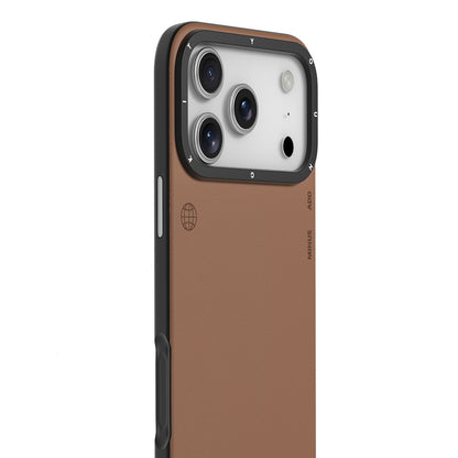 iPhone 17 Pro Max Kılıf M-safe Şarj Özellikli Basit Mat Deri Desenli Youngkit Tech Fashion Serisi Kılıf