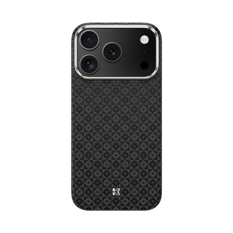 iPhone 17 Pro Max Kılıf M-Safe Şarj Özellikli Benks ArmorAir ArmorGrid Serisi Kevlar Karbon Kılıf