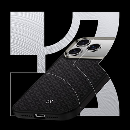 iPhone 17 Pro Max Kılıf M-Safe Şarj Özellikli Benks ArmorPro ArmorGrid Serisi Kevlar Kılıf