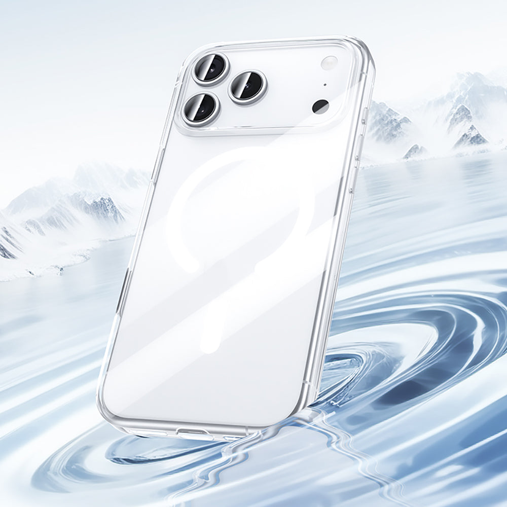 iPhone 17 Pro Max Kılıf M-safe Şarj Özellikli Benks Crystal Serisi Şeffaf Kılıf