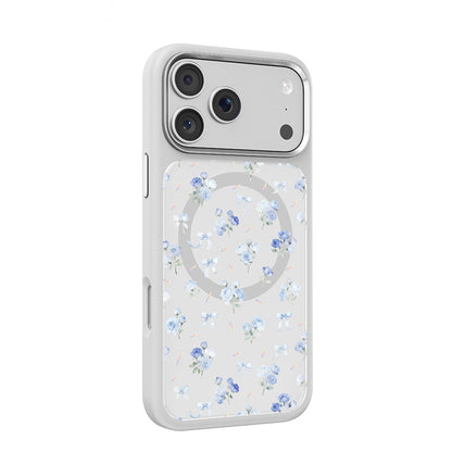 iPhone 17 Pro Max Kılıf M-safe Şarj Özellikli Çiçek Tasarımlı Mutural Flower Serisi Kılıf