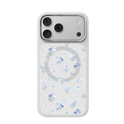 iPhone 17 Pro Max Kılıf M-safe Şarj Özellikli Çiçek Tasarımlı Mutural Flower Serisi Kılıf