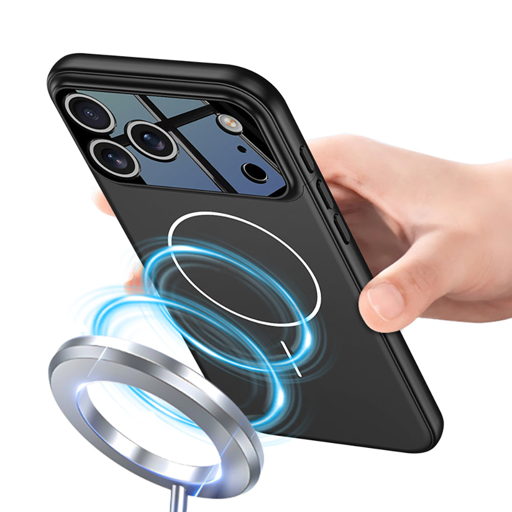 iPhone 17 Pro Max Kılıf M-safe Şarj Özellikli Çift Parçalı Zore Napoli Kılıf