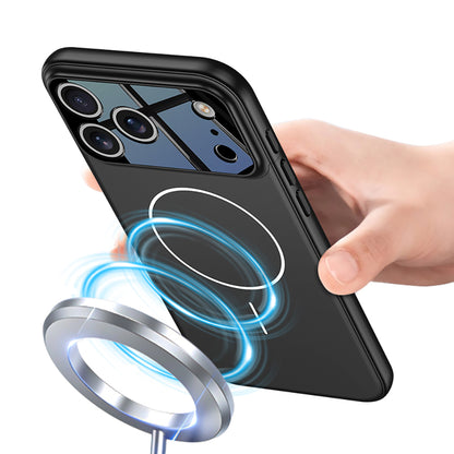 iPhone 17 Pro Max Kılıf M-safe Şarj Özellikli Çift Parçalı Zore Napoli Kılıf