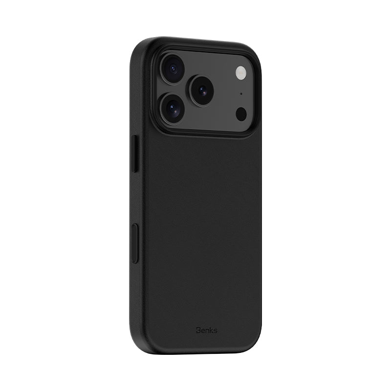 iPhone 17 Pro Max Kılıf M-safe Şarj Özellikli Çizilmeye Dayanıklı Benks VitaPro Serisi PU Deri Kılıf