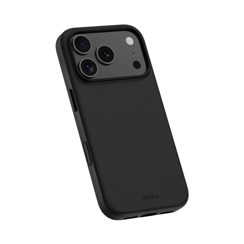 iPhone 17 Pro Max Kılıf M-safe Şarj Özellikli Çizilmeye Dayanıklı Benks VitaPro Serisi PU Deri Kılıf