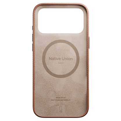 iPhone 17 Pro Max Kılıf M-safe Şarj Özellikli Deri Dokulu Native Union RE Classic Serisi Kılıf