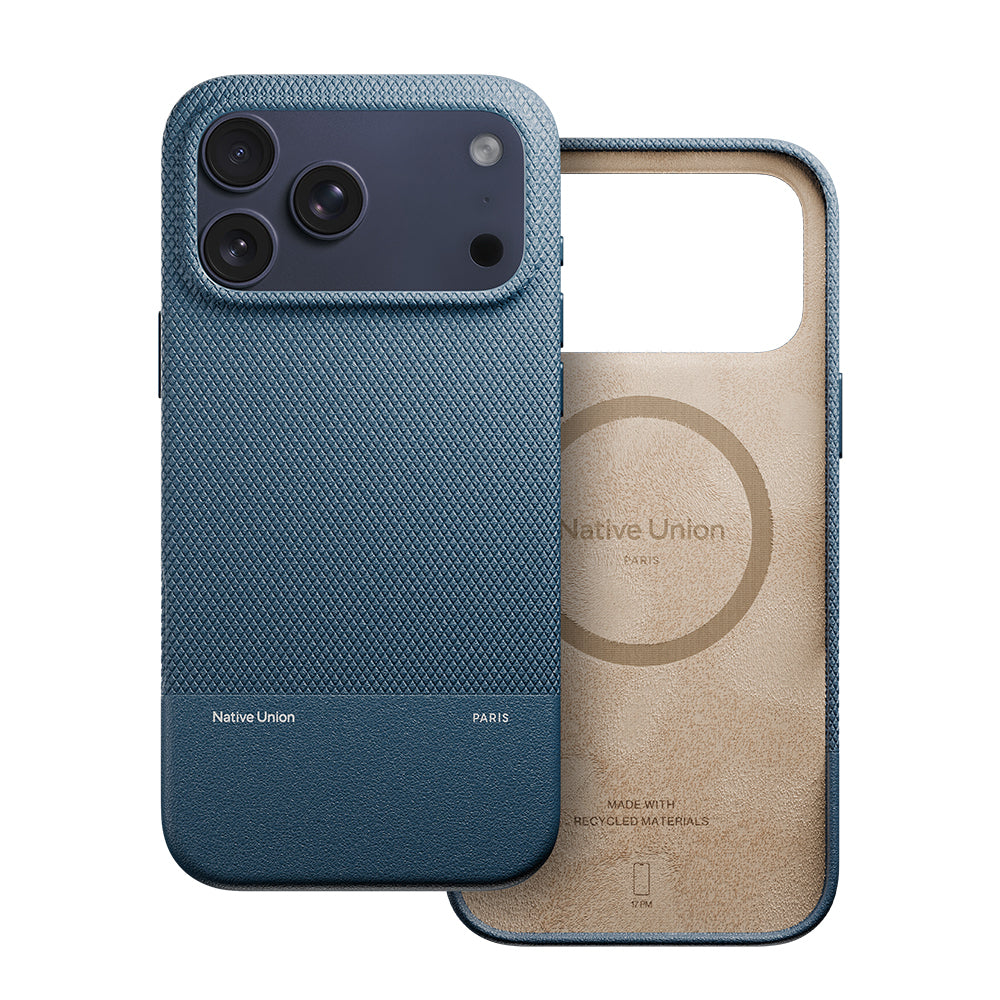 iPhone 17 Pro Max Kılıf M-safe Şarj Özellikli Deri Dokulu Native Union RE Classic Serisi Kılıf
