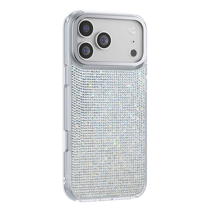 iPhone 17 Pro Max Kılıf M-Safe Şarj Özellikli El İşlemeli Swarovski Taşlı Zore Paris Riva Sert PC Kılıf