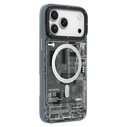 iPhone 17 Pro Max Kılıf M-safe Şarj Özellikli Kamera Denetim Butonlu Youngkit Technology Serisi Kılıf