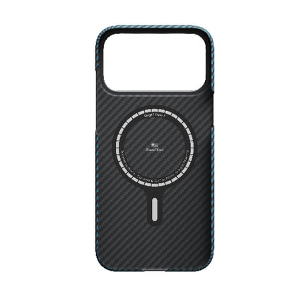 iPhone 17 Pro Max Kılıf M-Safe Şarj Özellikli Kamera Kontrol Butonlu Aramid Fiber Pitaka Ultra-Slim Kılıf