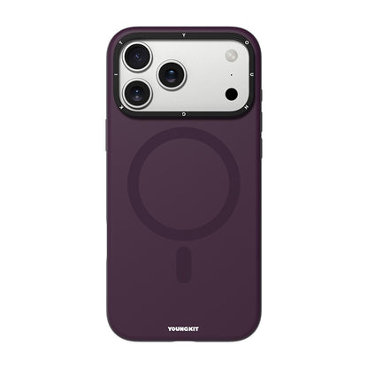 iPhone 17 Pro Max Kılıf M-safe Şarj Özellikli Kamera Standlı Youngkit Bitty Cream Kılıf