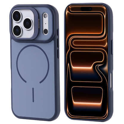 iPhone 17 Pro Max Kılıf M-safe Şarj Özellikli Kamera Standlı Zore Notron Kılıf