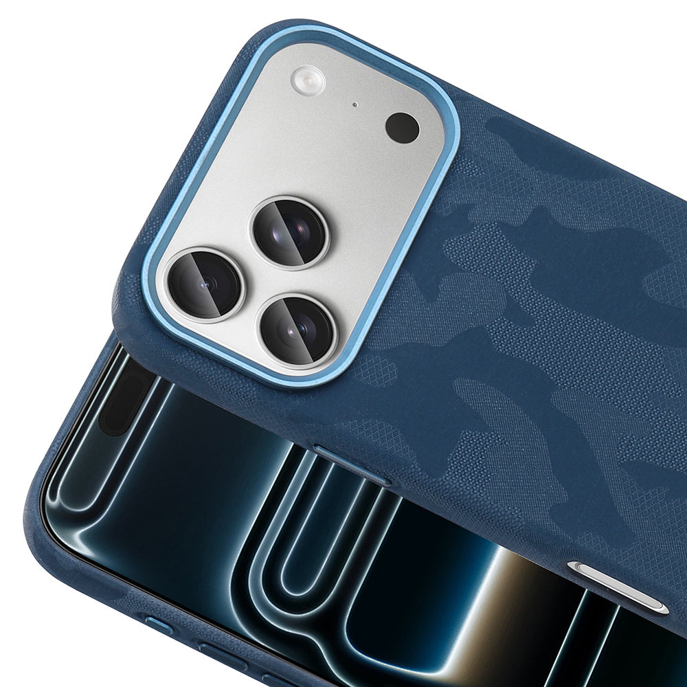 iPhone 17 Pro Max Kılıf M-Safe Şarj Özellikli Kamuflaj Tasarımlı Zore Sera Sert PC Kılıf