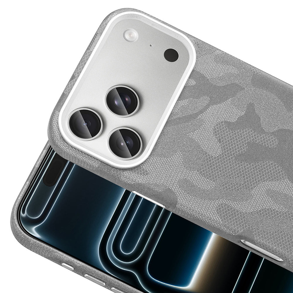 iPhone 17 Pro Max Kılıf M-Safe Şarj Özellikli Kamuflaj Tasarımlı Zore Sera Sert PC Kılıf