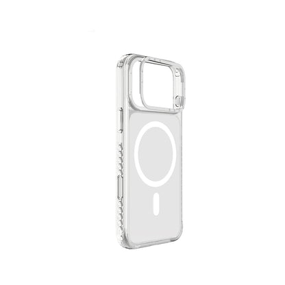 iPhone 17 Pro Max Kılıf M-safe Şarj Özellikli Metal Kamera Çerçeveli Airbag Tasarımlı Lenyes CK221 Sert PC Kılıf