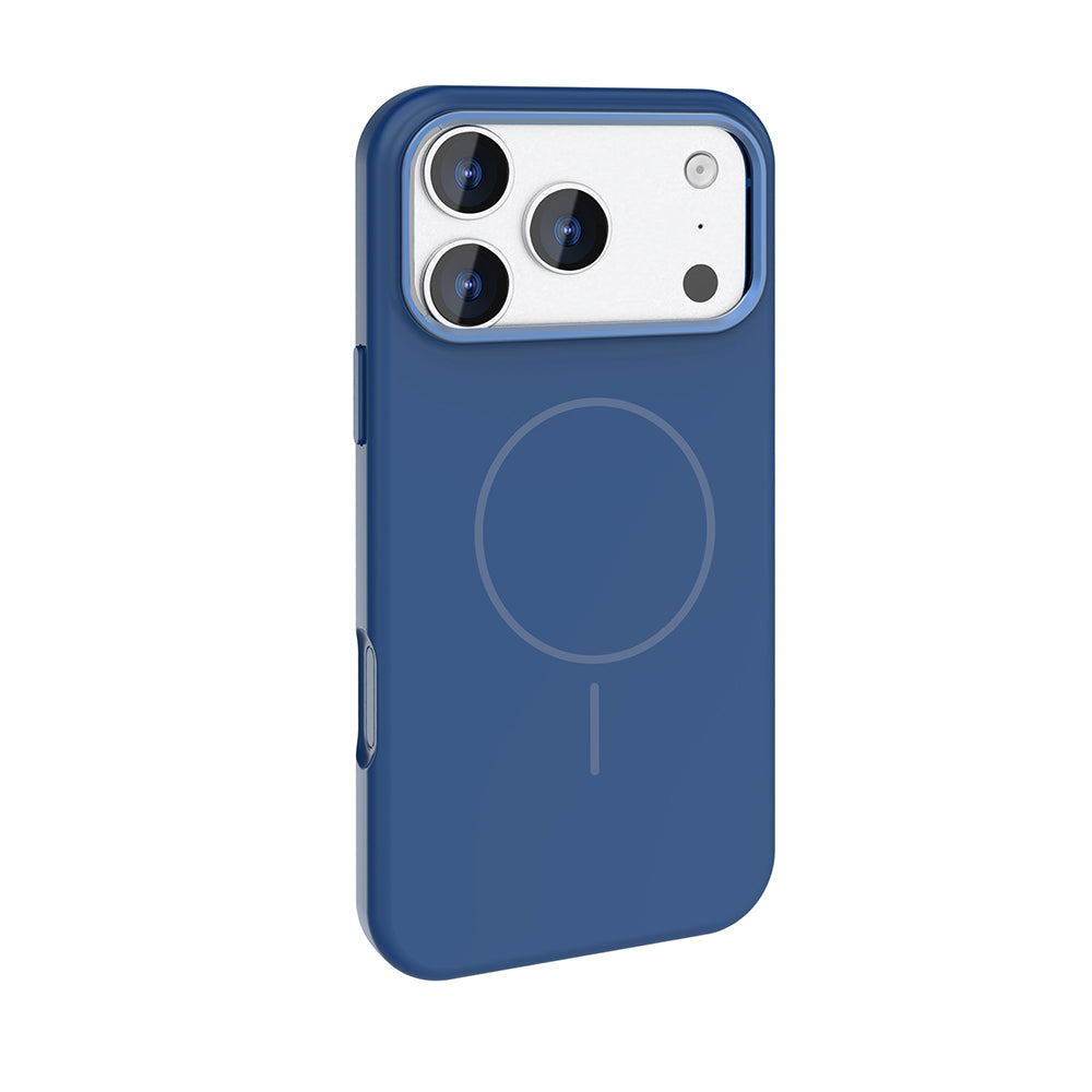 iPhone 17 Pro Max Kılıf M-Safe Şarj Özellikli Metal Kamera Çerçeveli Zore Edi Silikon Kılıf