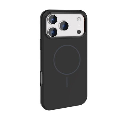 iPhone 17 Pro Max Kılıf M-Safe Şarj Özellikli Metal Kamera Çerçeveli Zore Edi Silikon Kılıf