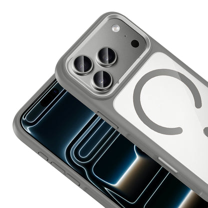 iPhone 17 Pro Max Kılıf M-Safe Şarj Özellikli Metal Kamera Çerçeveli Zore Tiko Kılıf