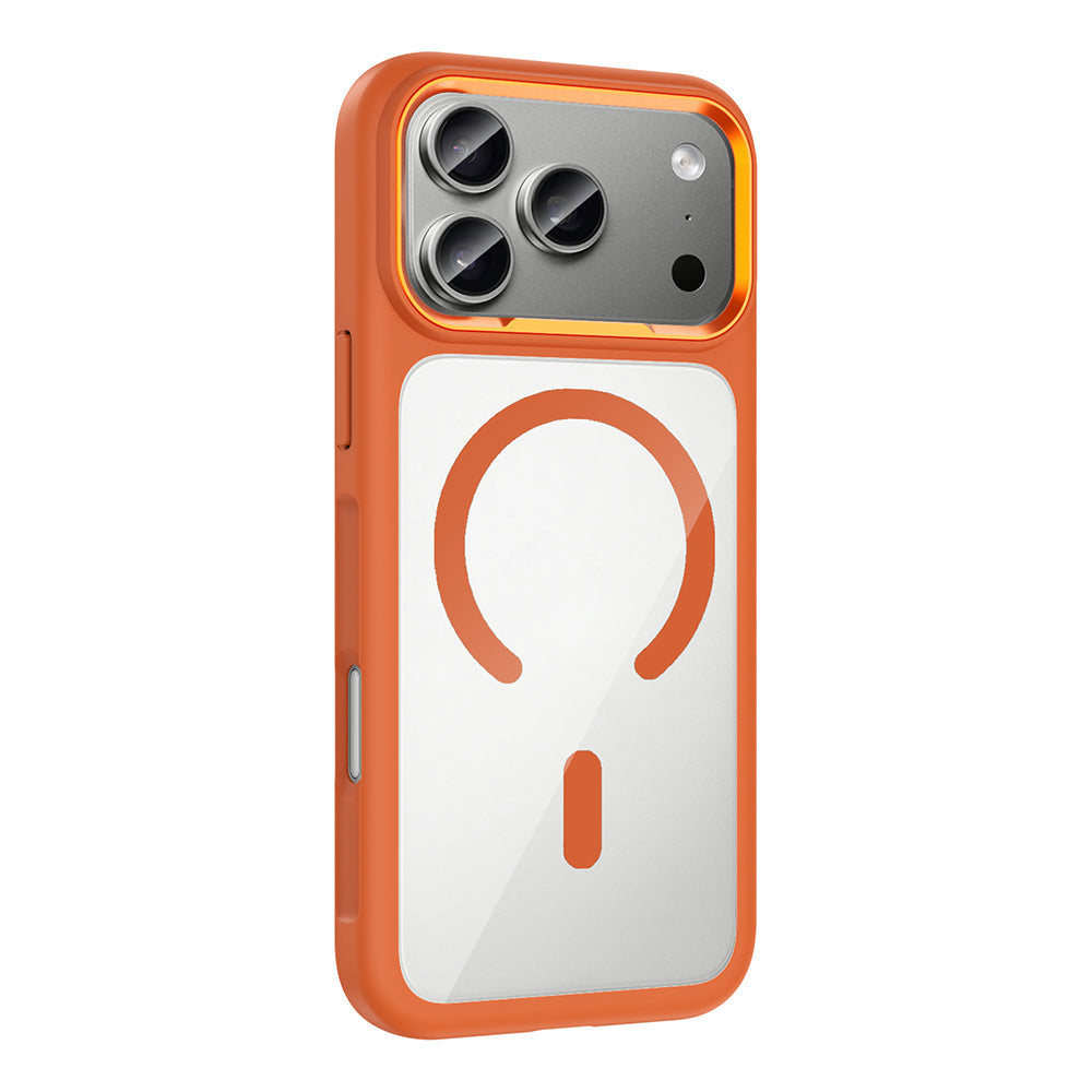 iPhone 17 Pro Max Kılıf M-Safe Şarj Özellikli Metal Kamera Çerçeveli Zore Tiko Kılıf