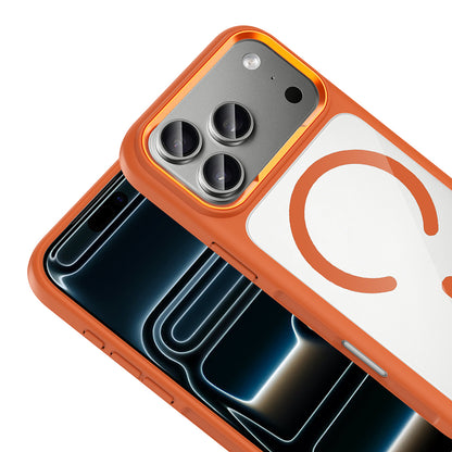 iPhone 17 Pro Max Kılıf M-Safe Şarj Özellikli Metal Kamera Çerçeveli Zore Tiko Kılıf