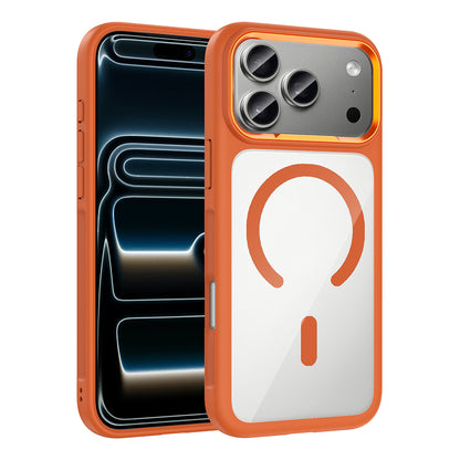 iPhone 17 Pro Max Kılıf M-Safe Şarj Özellikli Metal Kamera Çerçeveli Zore Tiko Kılıf