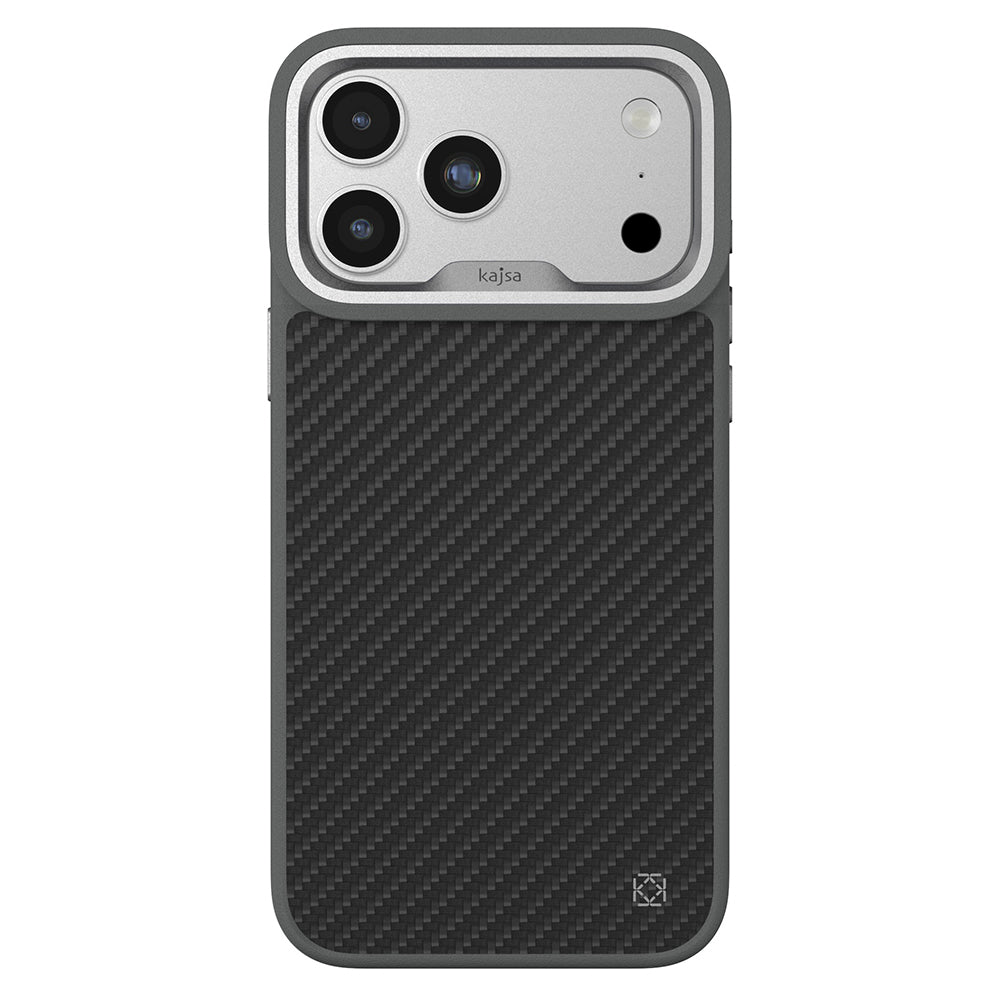 iPhone 17 Pro Max Kılıf M-safe Şarj Özellikli O-Ring Kajsa Carbon Fiber Serisi Kılıf