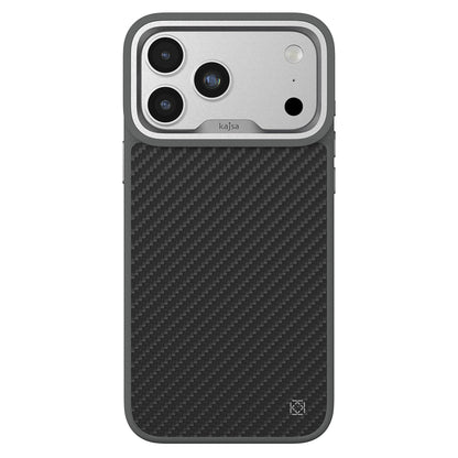 iPhone 17 Pro Max Kılıf M-safe Şarj Özellikli O-Ring Kajsa Carbon Fiber Serisi Kılıf