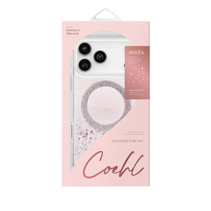 iPhone 17 Pro Max Kılıf M-safe Şarj Özellikli Parlak Halkalı Coehl Solea Kılıf