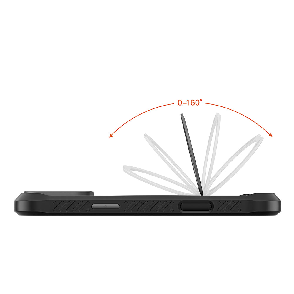 iPhone 17 Pro Max Kılıf M-safe Şarj Özellikli Parmak Ring Standlı Airbag Tasarımlı Mutural Obsidian Serisi Kılıf