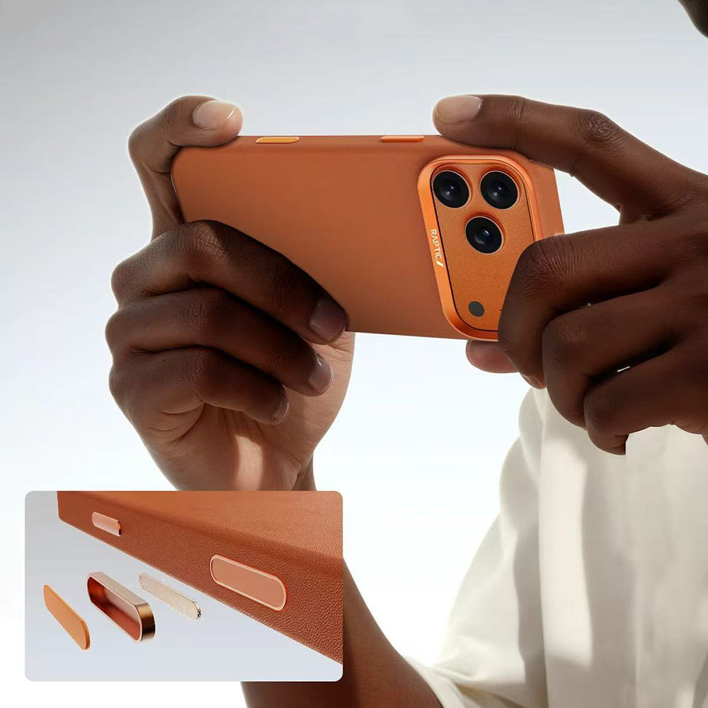 iPhone 17 Pro Max Kılıf M-Safe Şarj Özellikli Polimerik Deri Raptic Urban Nano Kılıf