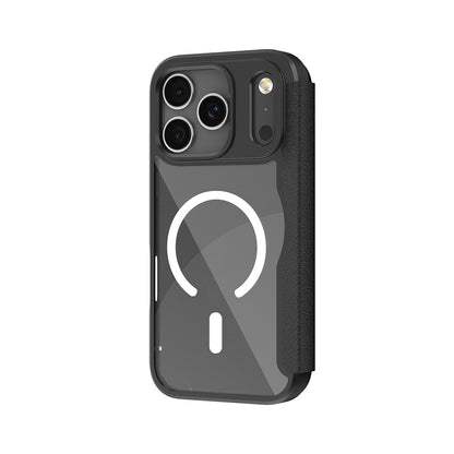 iPhone 17 Pro Max Kılıf M-Safe Şarj Özellikli Raptic Air Folio Şeffaf Kartlıklı Kılıf