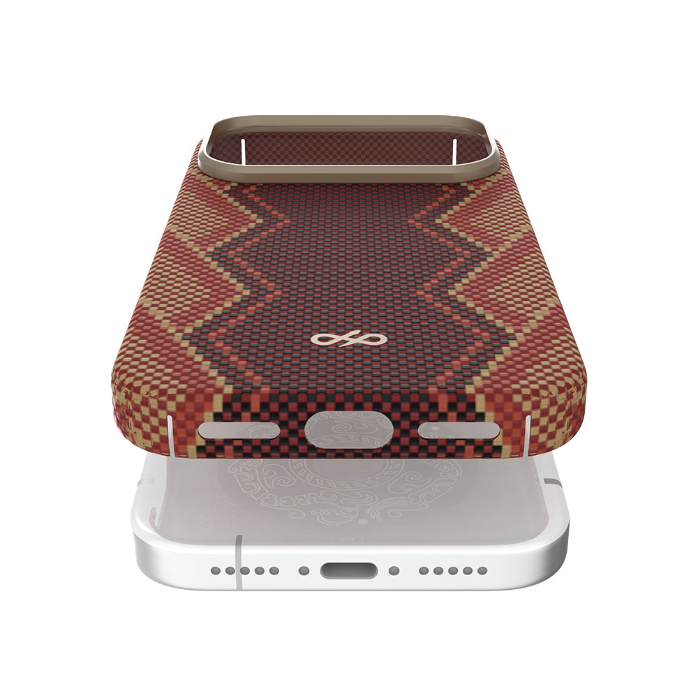 iPhone 17 Pro Max Kılıf M-safe Şarj Özellikli Raptic Aramid Skin Bionic Serisi Kılıf