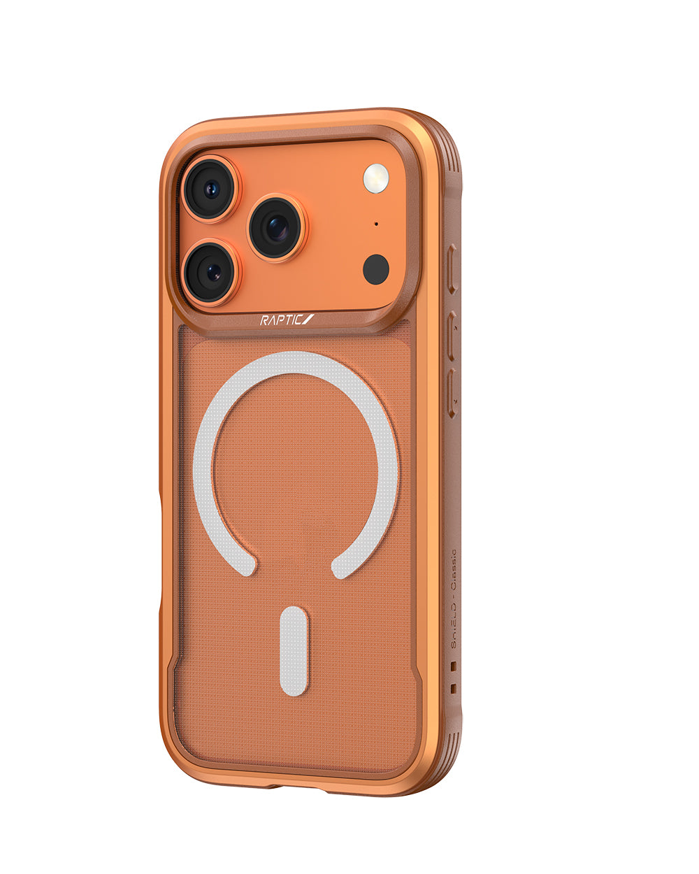 iPhone 17 Pro Max Kılıf M-safe Şarj Özellikli Raptic Shield Classic Serisi Şeffaf Arka Yüzey C-Magnet Kılıf