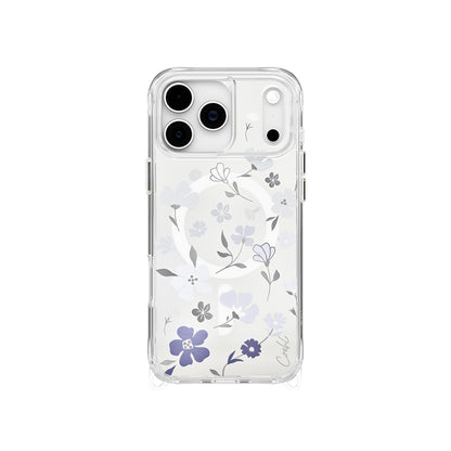 iPhone 17 Pro Max Kılıf M-safe Şarj Özellikli Şeffaf Arka Yüzey Çiçekli Coehl Amara Kılıf