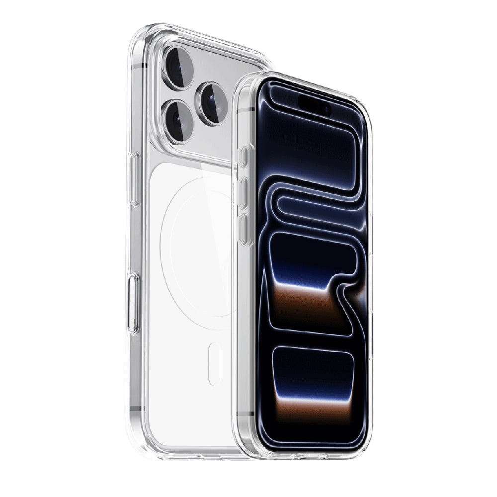 iPhone 17 Pro Max Kılıf M-safe Şarj Özellikli Şeffaf Tasarımlı Wlons Apel Kılıf