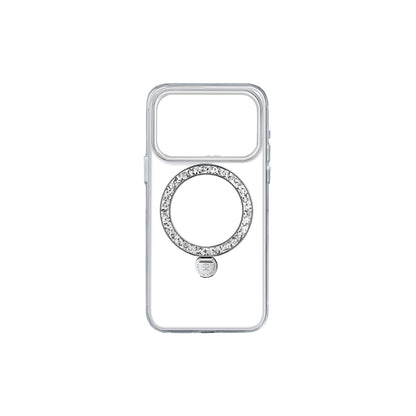 iPhone 17 Pro Max Kılıf M-safe Şarj Özellikli Simli Standlı Pynana Dancing Circle Trendy Serisi Kılıf