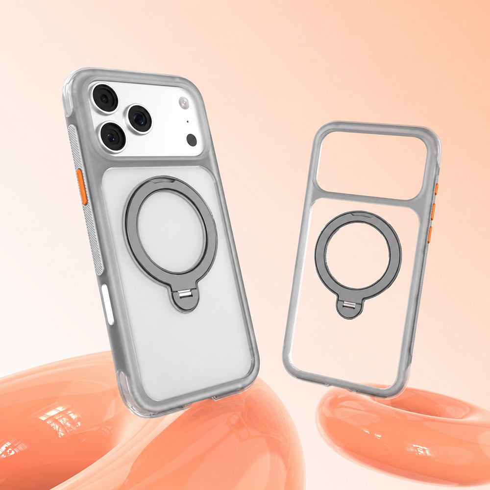iPhone 17 Pro Max Kılıf M-safe Şarj Özellikli Standlı Airbag Tasarımlı Mutural Air Shield Serisi Kılıf